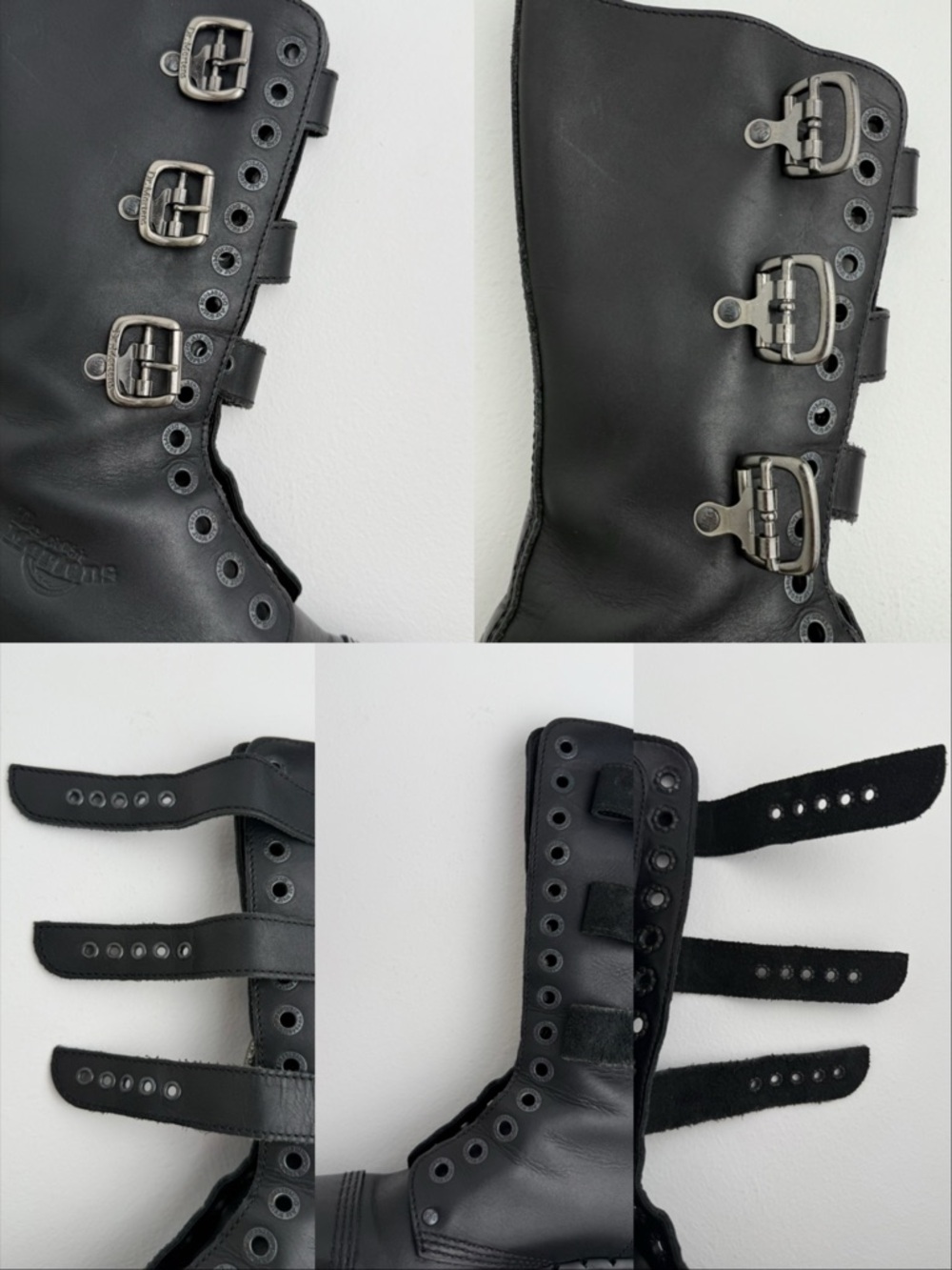 Vintage Dr. Martens 3A26 Holy Grail England Black Envy Platform Boots UK 4 - Picture 15 of 16